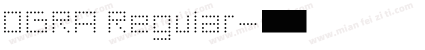 OGRA Regular字体转换